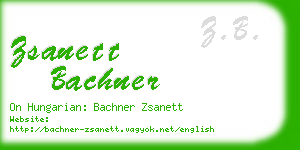 zsanett bachner business card